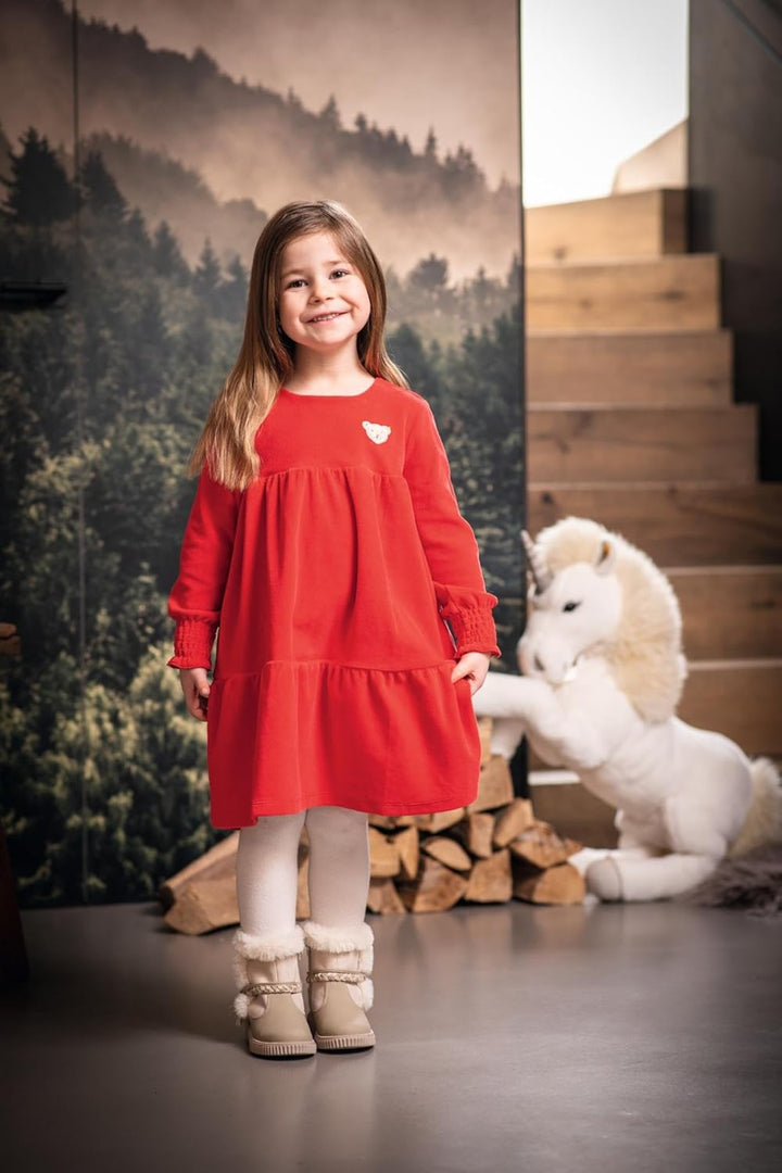 Steiff Mädchen Einfarbig Kleid, 98