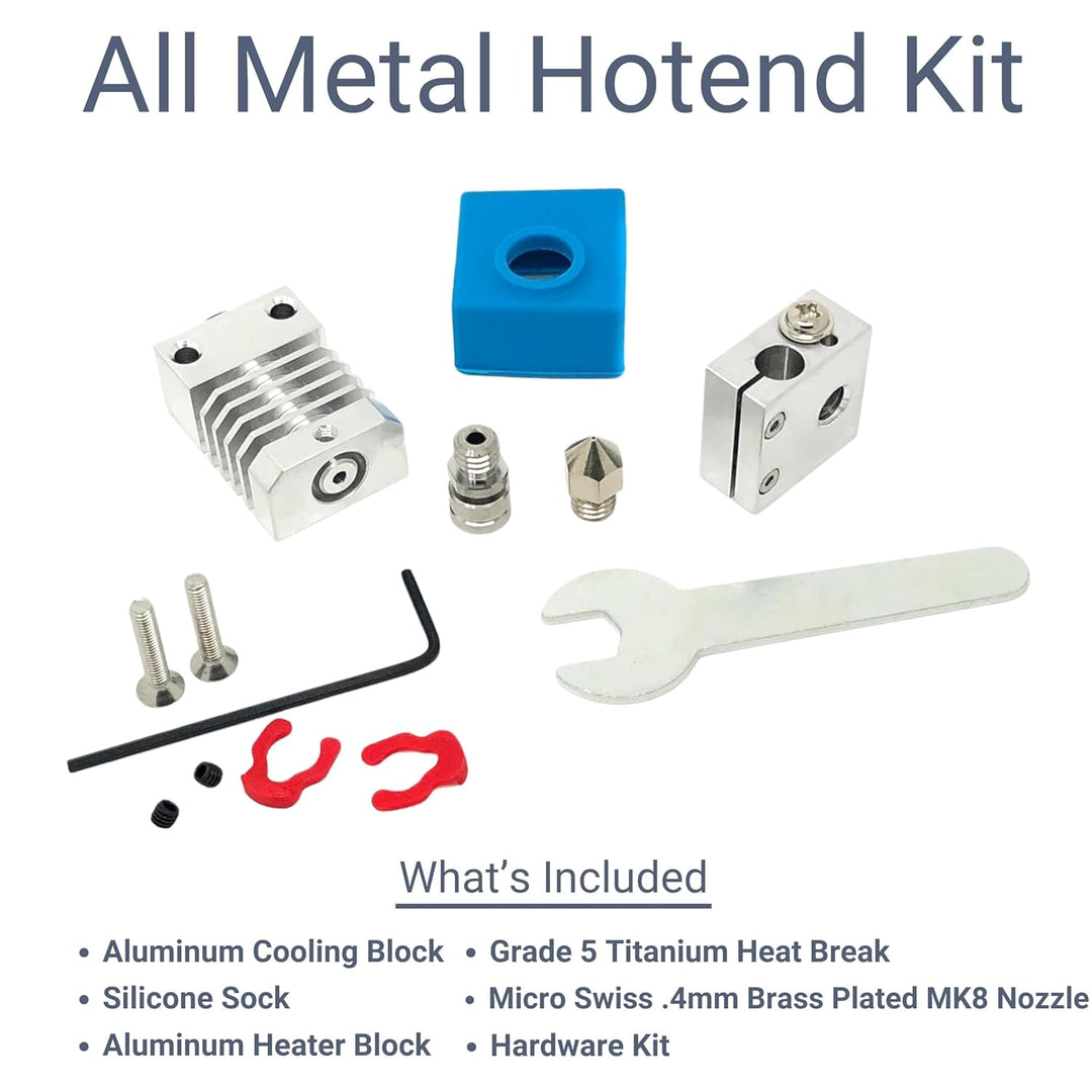 Micro Swiss All Metal Hotend Kit for Creality CR-10 / CR10S / CR20 / Ender 2, 3, 5 Printers