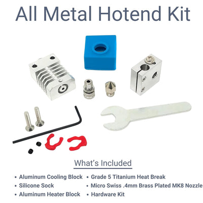 Micro Swiss All Metal Hotend Kit for Creality CR-10 / CR10S / CR20 / Ender 2, 3, 5 Printers