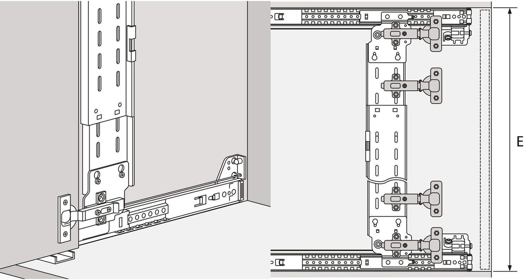 ACCURIDE 1432 Scharnierleiste, Stahl schwarz