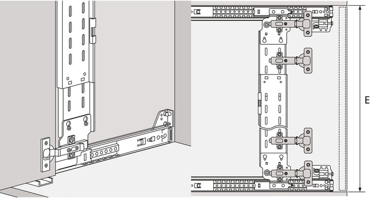 ACCURIDE 1432 Scharnierleiste, Stahl schwarz