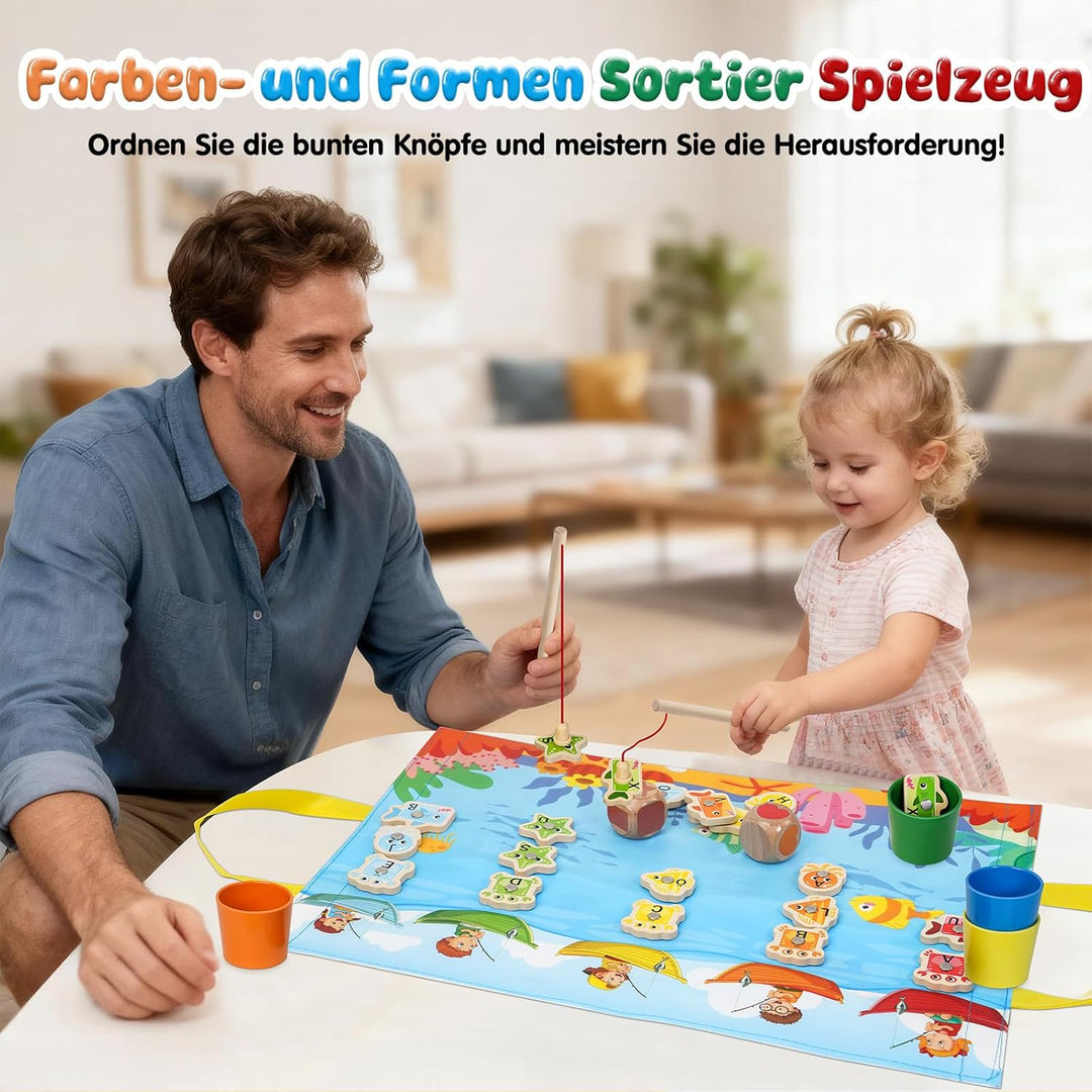 Angelspiel ab 2 3 Jahre, Montessori Spielzeug Ab 2 3 Jahre Jungen Mädchen, Sortierspielzeug & Motori