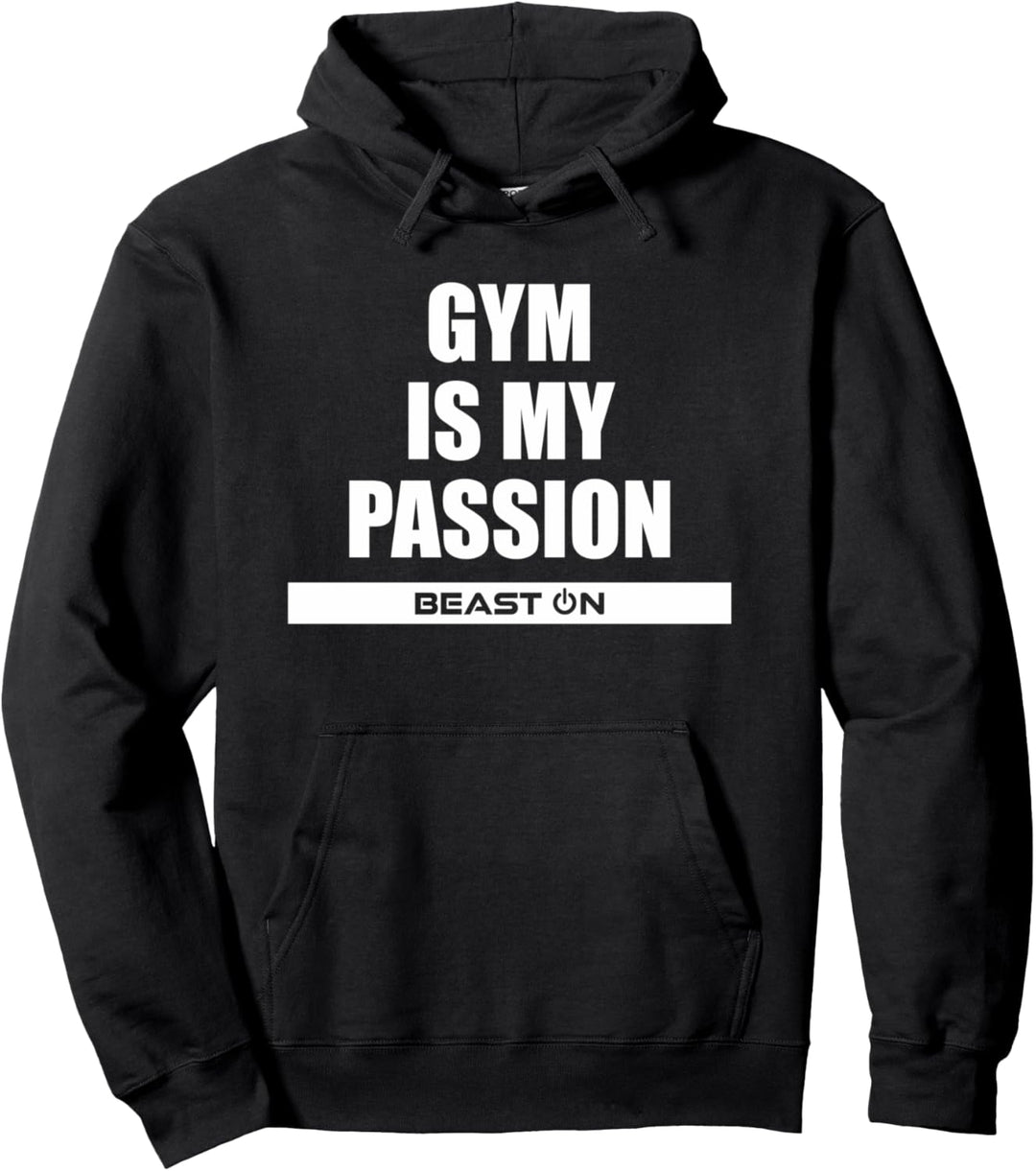 Gym is my Passion Bodybuilder Fitness Motivation Gym Sprüche Pullover Hoodie