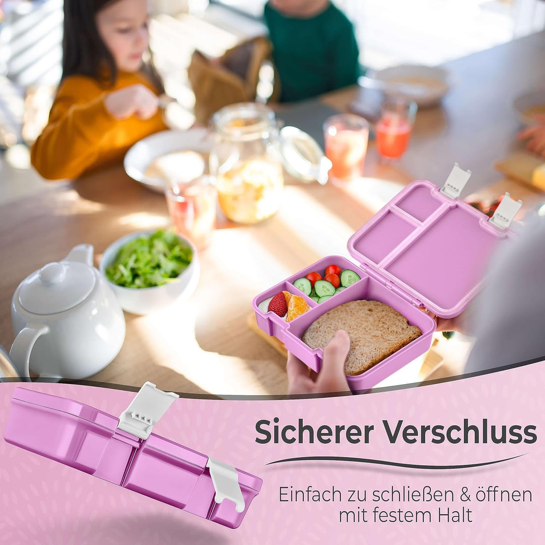 My Vesperbox® Brotdose für Kinder mit Fächern [JIN] - Lunchbox mit Trennfächern - Bento Box - Jausen