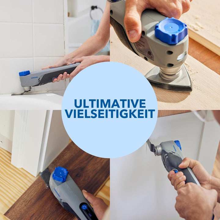 Dremel Blueprint 12V Bürstenloses Oszillierendes Multifunktionswerkzeug mit Anwendungsauswahl und va