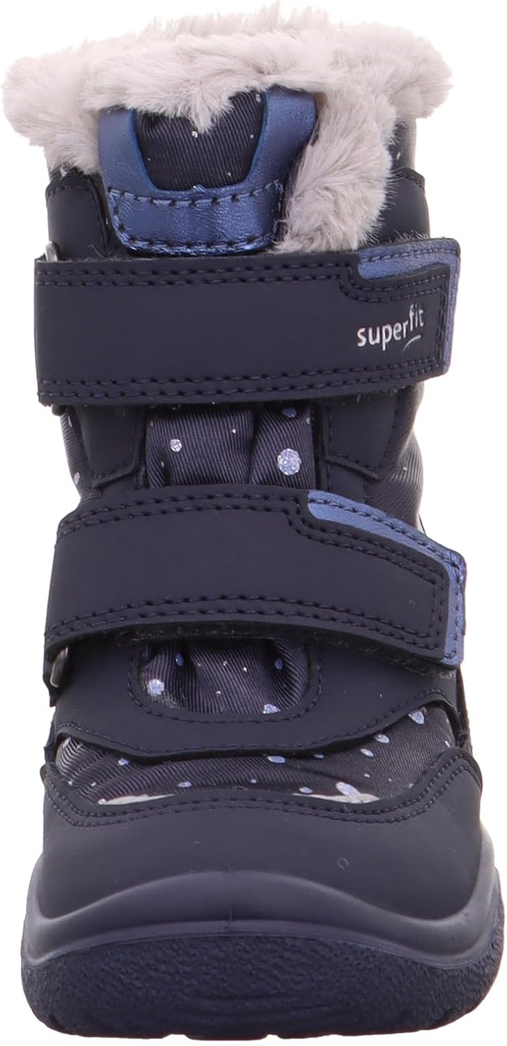 Superfit Mädchen Crystal Schneestiefel 25 EU Blau Hellgrau 8000, 25 EU Blau Hellgrau 8000