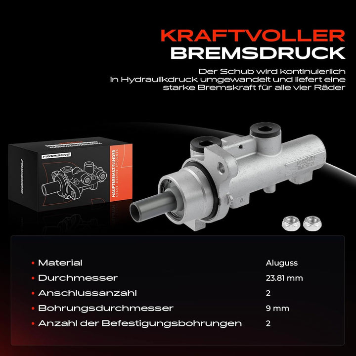 Frankberg Hauptbremszylinder Bremszylinder Kompatibel mit Meriva 1.3L-1.8L Benzin Diesel 2003-2010 R