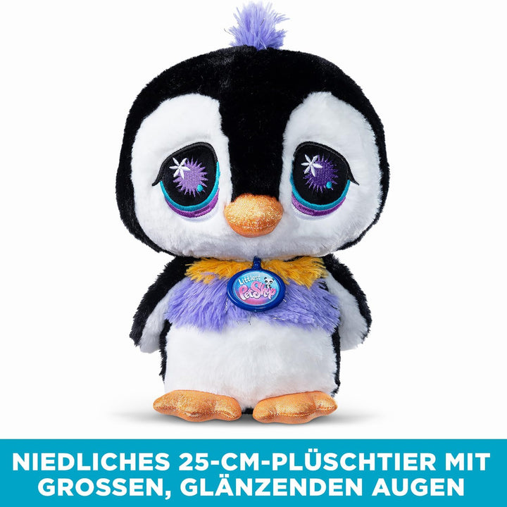 Littlest Pet Shop - Plüschpinguin 25 cm - Littlest Pet Shop LPS Deluxe Pinguin – Niedliche Plüschtie