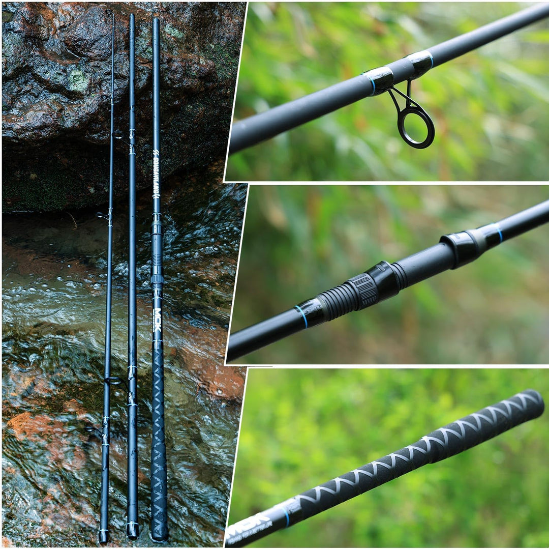 Sougayilang Karpfen Angelrute, 3-Abschnitt High - Qualität Carbon Karpfen Rute 2.7M/3.0M/3.3M 3.0lbs