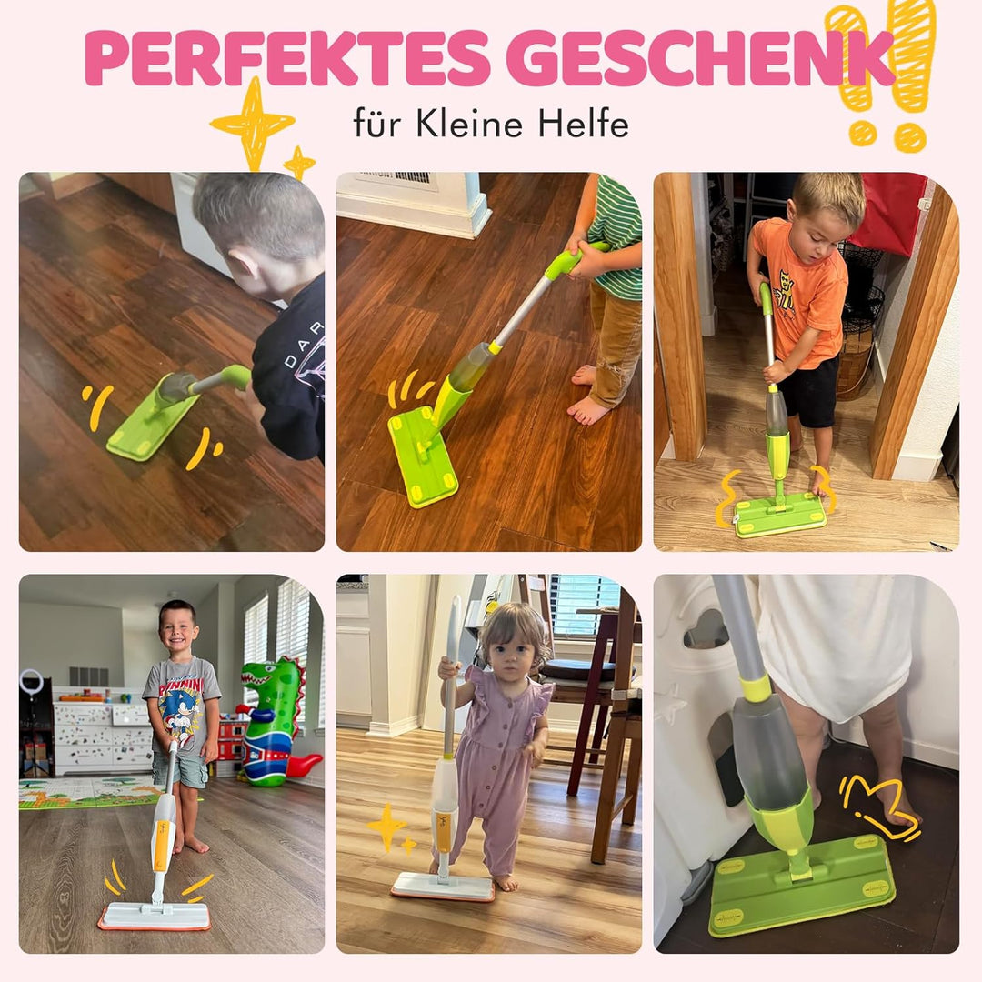 Kinderspielwischer mit Sprühfunktion - Montessori Kleinkind Putzset für echter die Bodenreinigung |