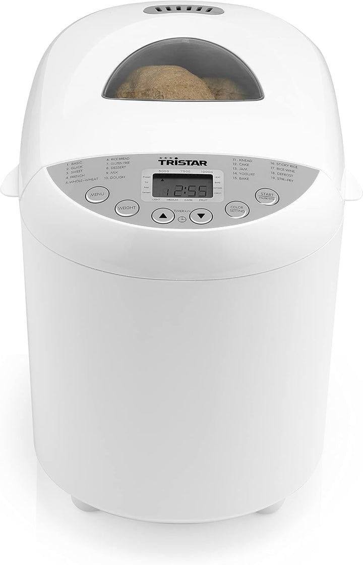 Tristar BM-4586 Brotback-Automat – Einstellbarer Bräunungsgrad für die Kruste – glutenfreies Program