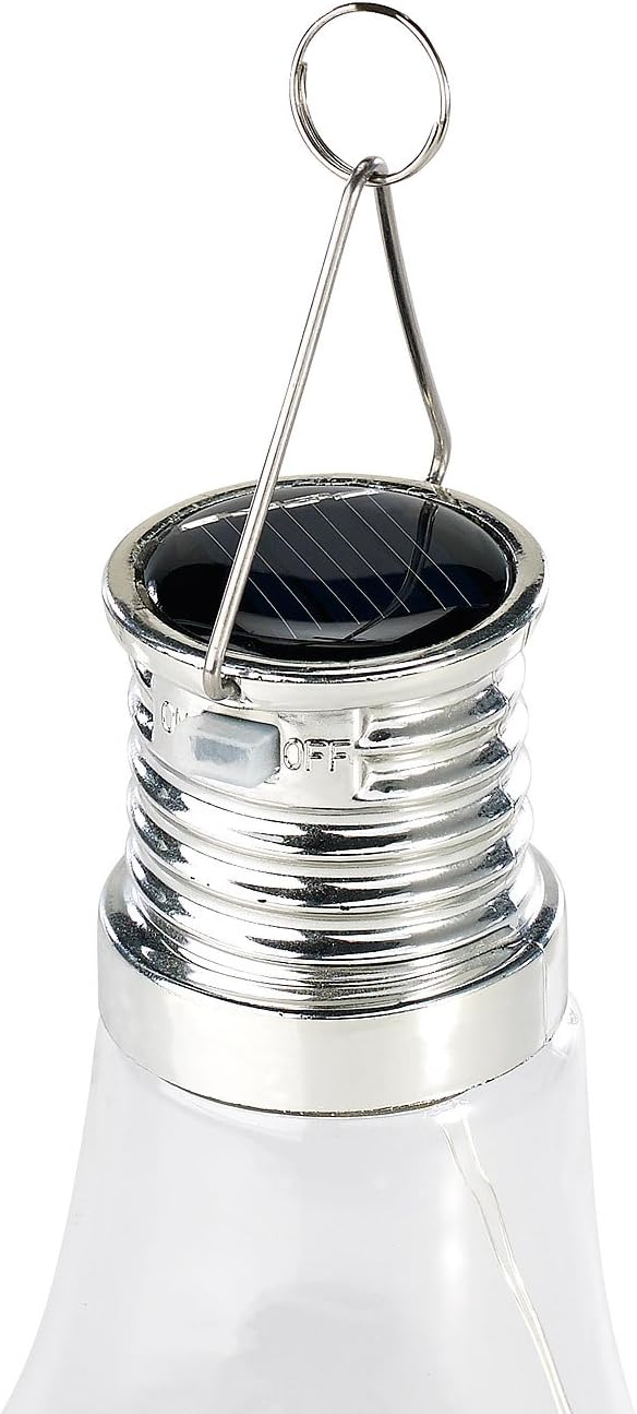 Lunartec Solarbirne: 4er-Set Solar-LED-Lampen in Glühbirnen-Form, 3 warmweisse LEDs, 2 Lumen (Solar