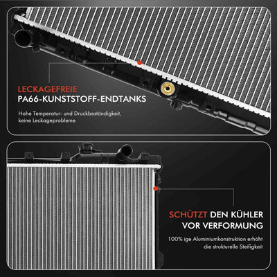 Frankberg Kühler Motorkühlung Wasserkühler Kompatibel mit MX-5 I NA 1.6L 1.8L Benzin 1990-1998 Repla