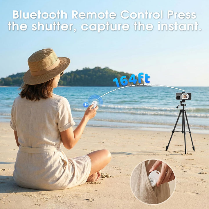 Handy Selfie Monitor für iPhone & Android, 2,01" Smartphone Rückkamera Magnetisch Vlog Bildschirm mi