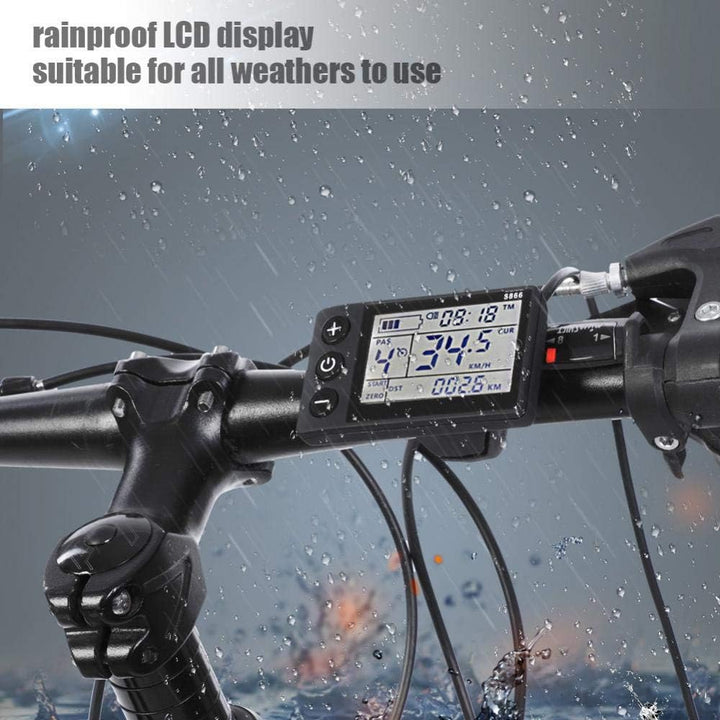 Elprico Bürstenloser Motorcontroller, Wasserdichter 24V-48V Motorcontroller, LCD Anzeigefeld Elektro