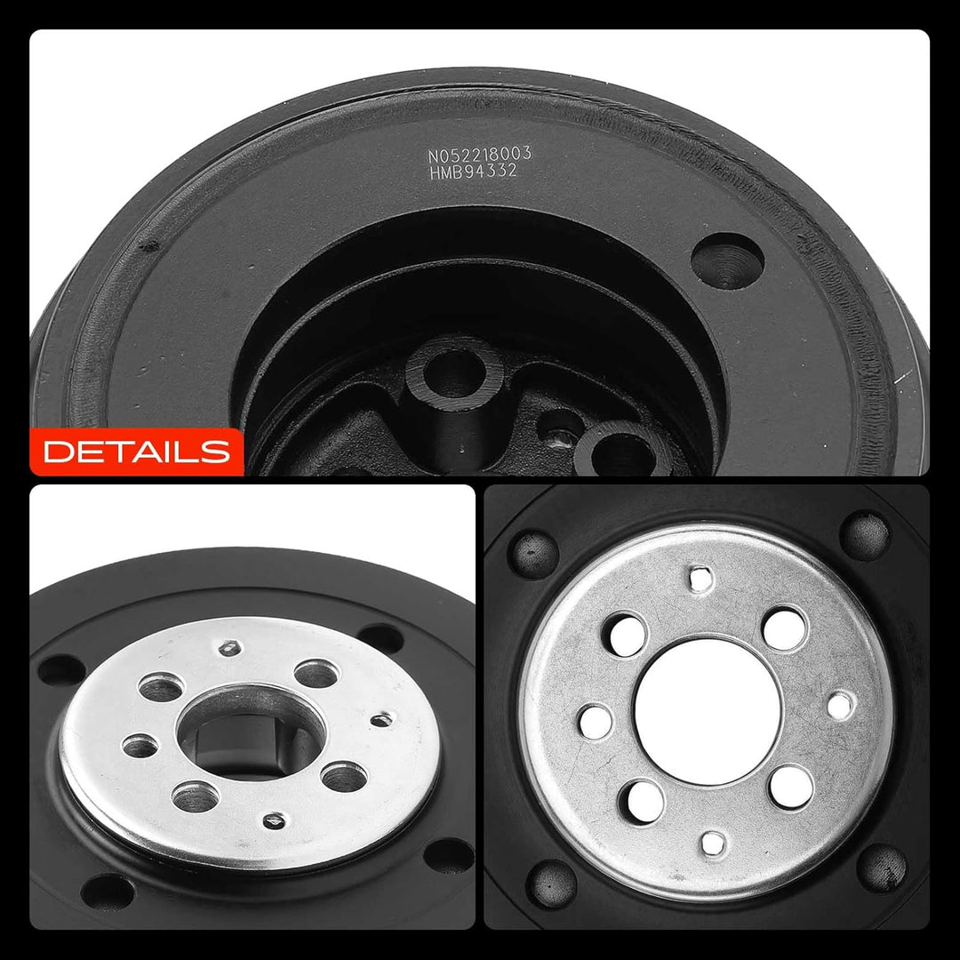 Frankberg Riemenscheibe Kurbelwelle Kompatibel mit A3 8L1 1.9L 2000-2003 Golf IV 1J1 1999-2005 Golf