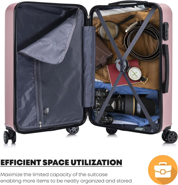 Koffer Suitcase Set, Trolley Reisekoffer, Rollkoffer Handgepäck, Kofferset, Gepäckset mit 360° Rolle