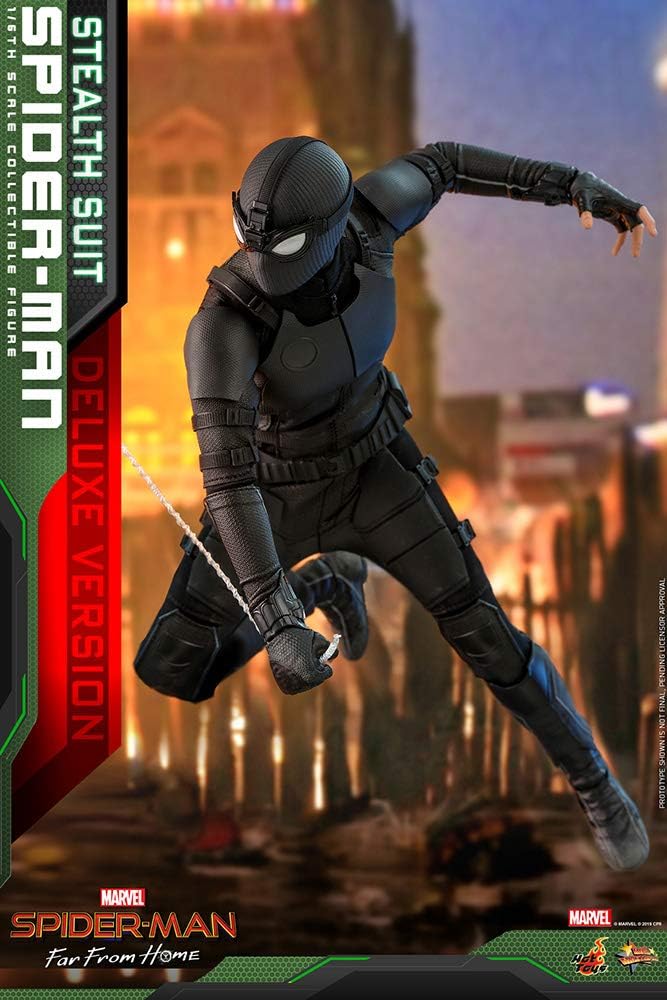 Hot Toys Far from Home Movie Masterpiece Spider-Man Stealth Suit Deluxe Mehrfarbig, 1:6, HT904858