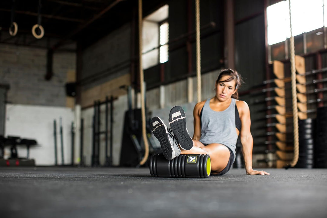 Trigger Point Foamroller Grid - Mit kostenlosen Online-Videos, 33x14 cm, Schwarz, 15920 Trigger Poin