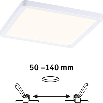 Paulmann 93047 LED Panel Einbauleuchte Areo VariFit IP44 Zigbee Tunable White 175x175mm eckig incl.