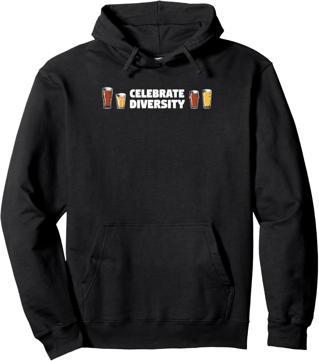 Celebrate Diversity Bier Trinken Handwerk Brauerei Pullover Hoodie