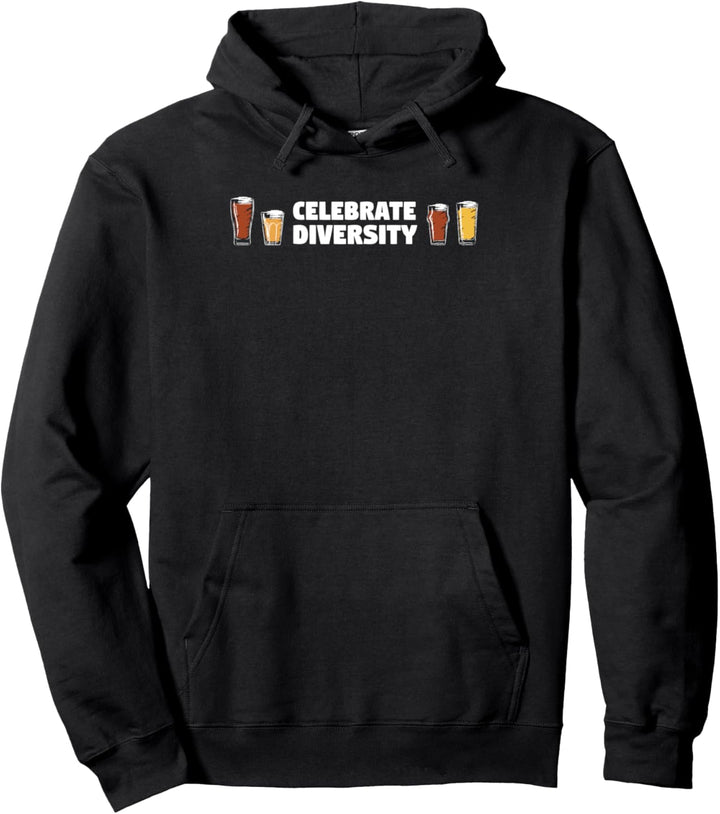 Celebrate Diversity Bier Trinken Handwerk Brauerei Pullover Hoodie