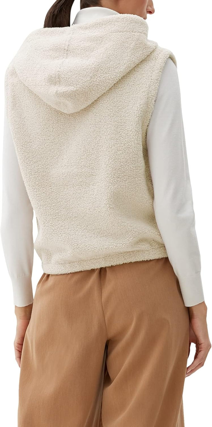 s.Oliver Damen Sweatshirt ärmellos, 40 Beige