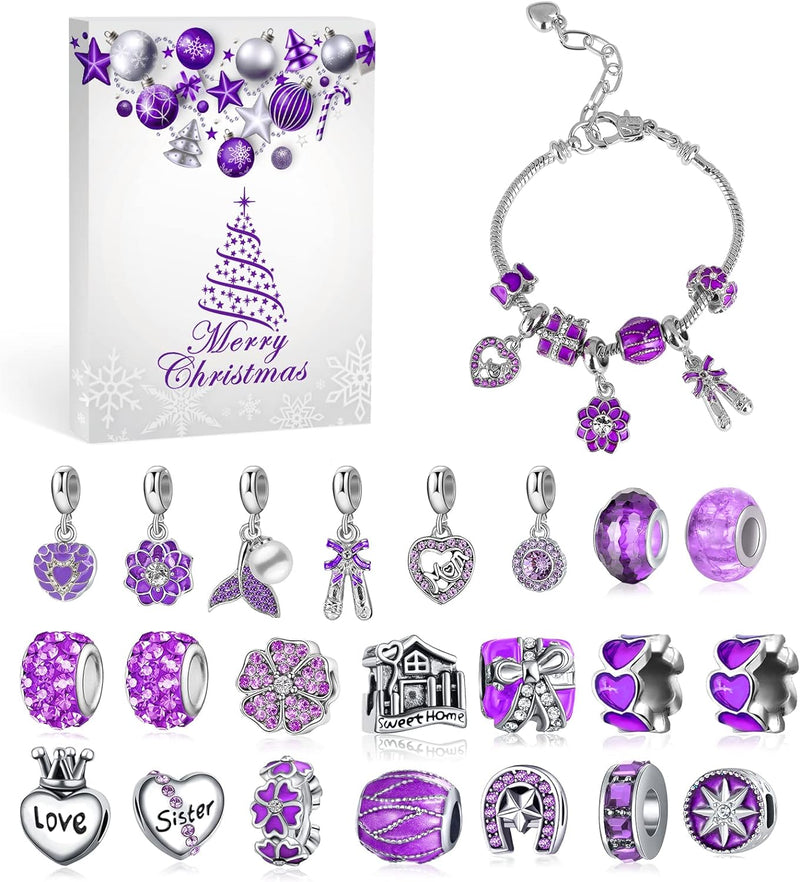 MJARTORIA Adventskalender Schmuck für Mädchen 2023 Weihnachtskalender Teenager 24 Überraschungen Übe