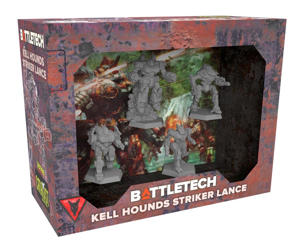 Catalyst Game Labs BattleTech | Miniatures | Kell Hounds Striker Lance | Expansion | Miniature Game