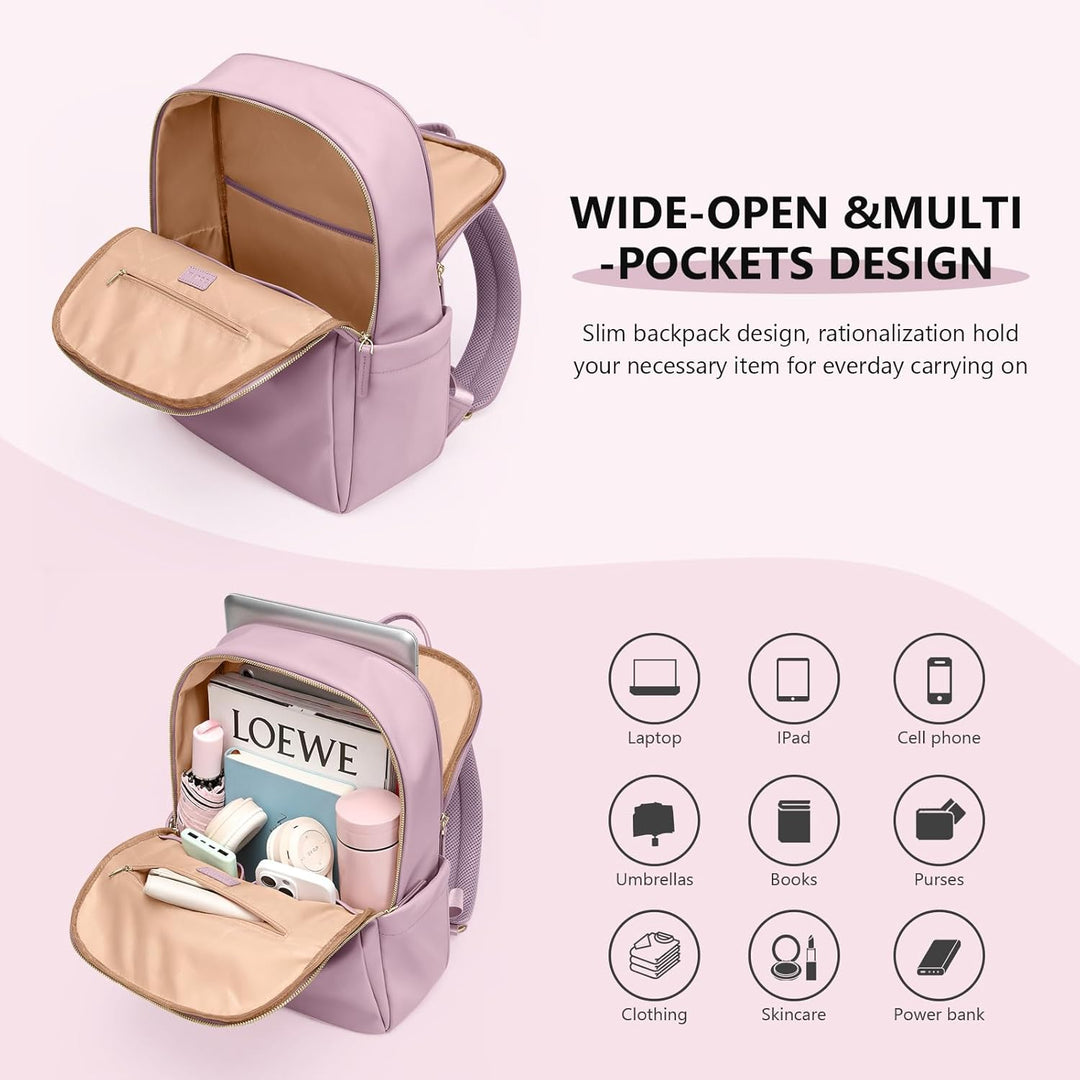 GOLF SUPAGS Frauen Rucksack Casual Daypack für Arbeit Reisen Hochschulen Rucksack Geldbörse Fits 14