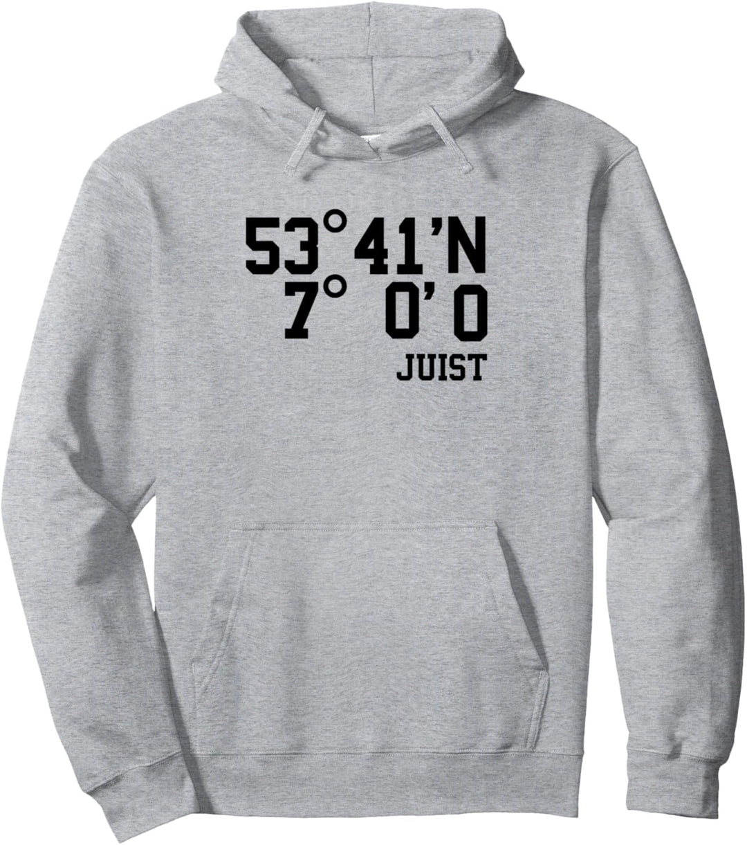 Juist Koordinaten Shirt Insel Urlaub Geschenk Idee Pullover Hoodie