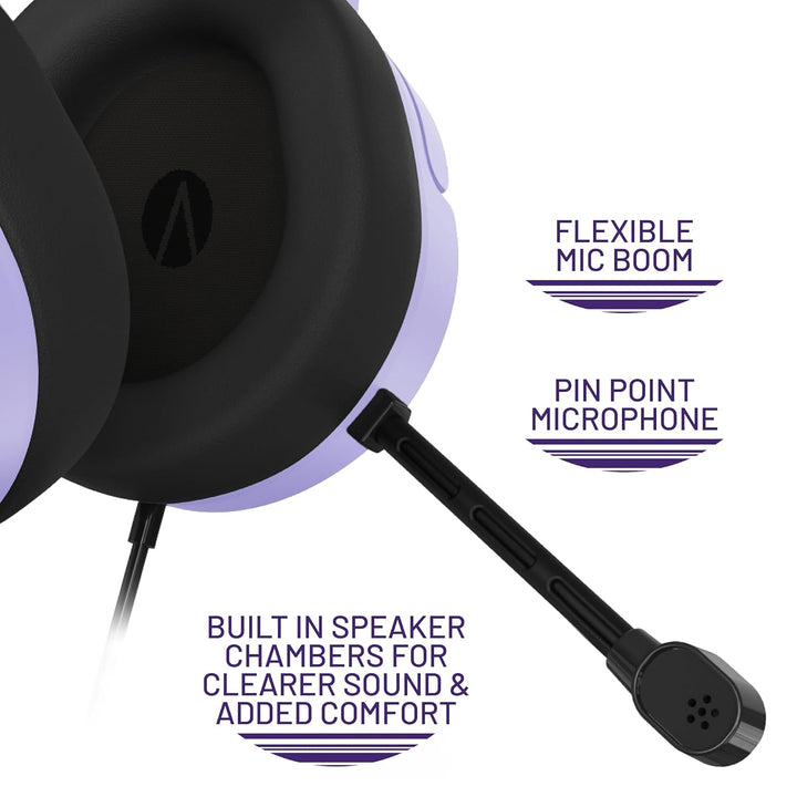 Panther Gaming Headset Lavender (PS4/PS5/XBOX/NSW), Lavender