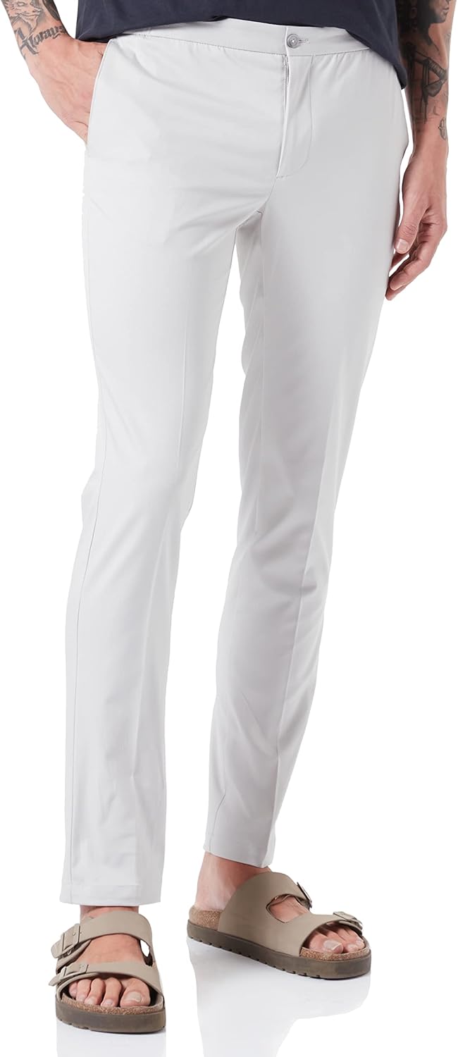 Hackett London Herren Perfect Tencel Chino Hose 28W / 30L Slate, 28W / 30L Slate