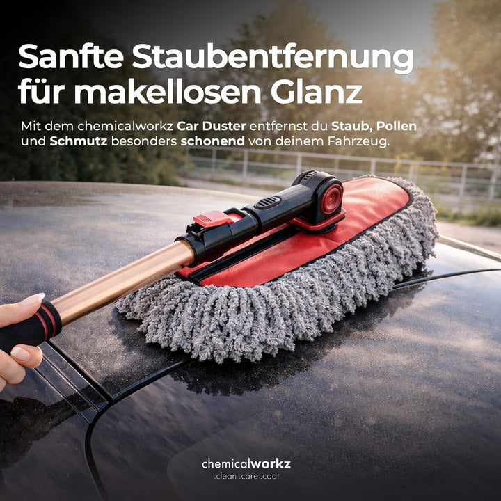chemicalworkz Car Duster Staubwedel Auto | Premium Auto Staubwischer mit lang ausziehbarem Teleskopg