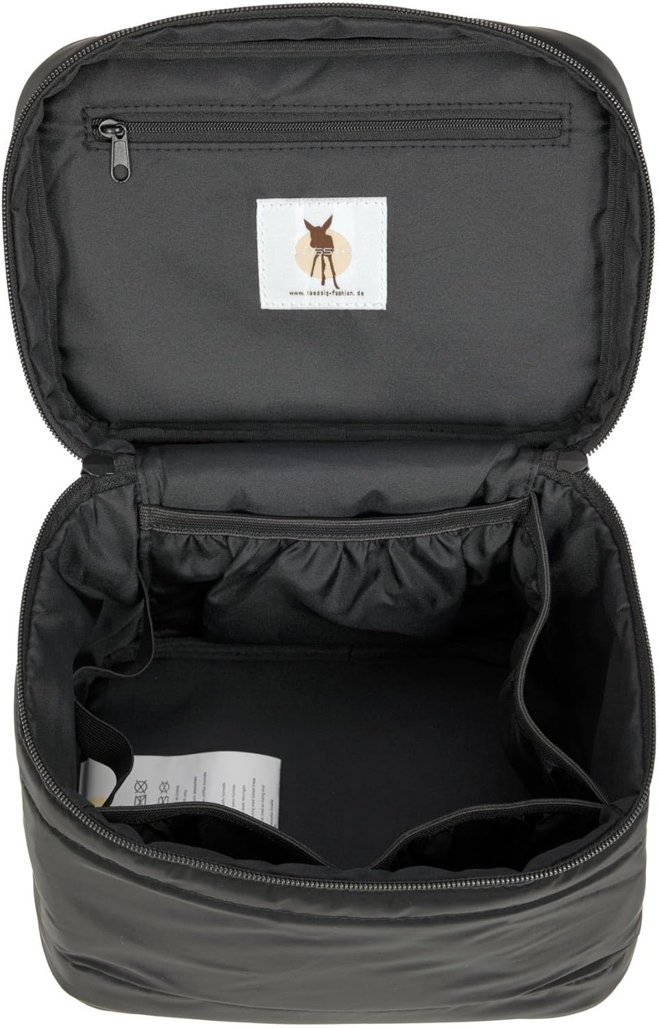 LÄSSIG Baby Wickeltisch Organizer Windel-Organizer to Go/Casual Nursery Caddy To Go Schwarz, Schwarz
