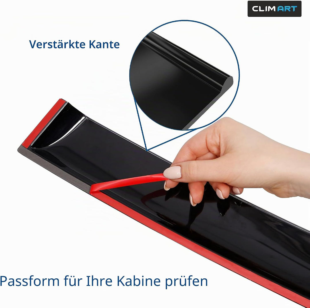 CLIM ART Windabweiser für/kompatible mit Jeep Renegade 2014-2024 SUV, Autofenster Regenschutz, Regen