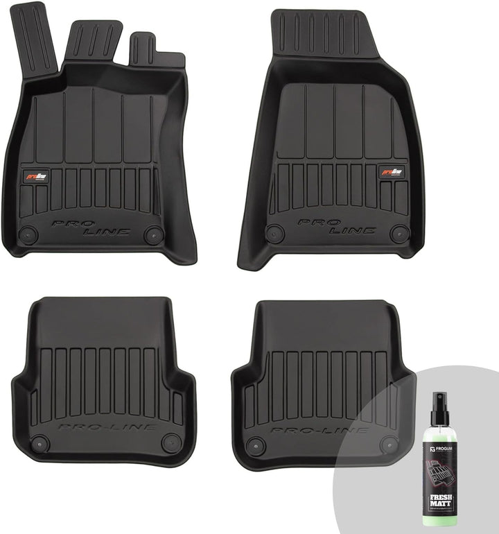 FROGUM ProLine 3D Gummimatten Exklusiven Auto Fussmatten Autofussmatten für Audi A6 C6 2004-2008 | D