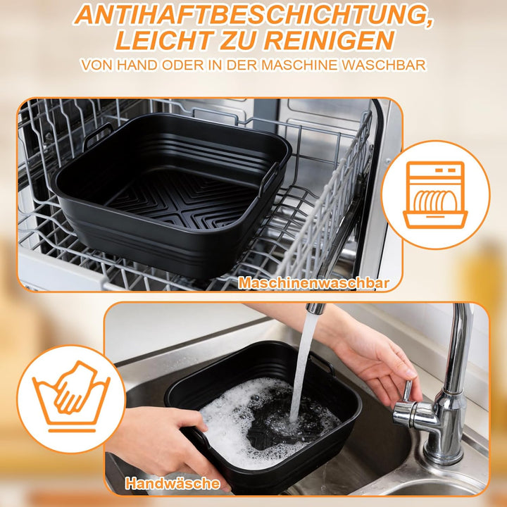 16PCS Heissluftfritteuse Zubehör, Verdickt Airfryer Zubehör für COSORI Turbo Tower Pro 10,8L(6,5L/4,