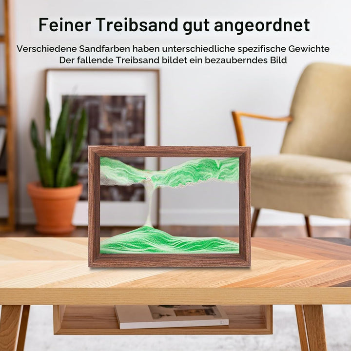 AzureLeap Sandbilder zum Drehen 3D Sandscape die Sandkunst in Tiefsee Fliessende Sandmalerei Sandbil