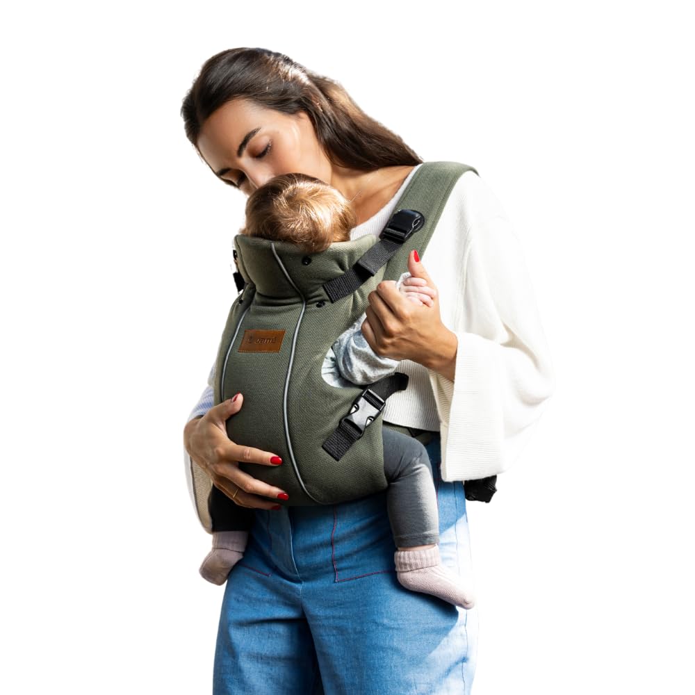 Jané Dual, ergonomische Babytrage, von Geburt bis 15 kg, 3 Positionen, atmungsaktiv und gepolstert,G