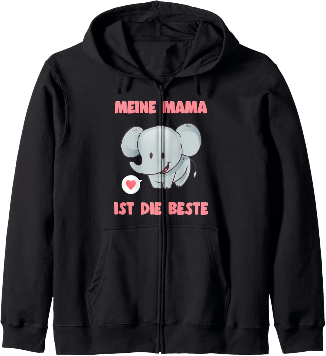 Meine Mama Ist Die Beste Süsses Elefanten Kapuzenjacke
