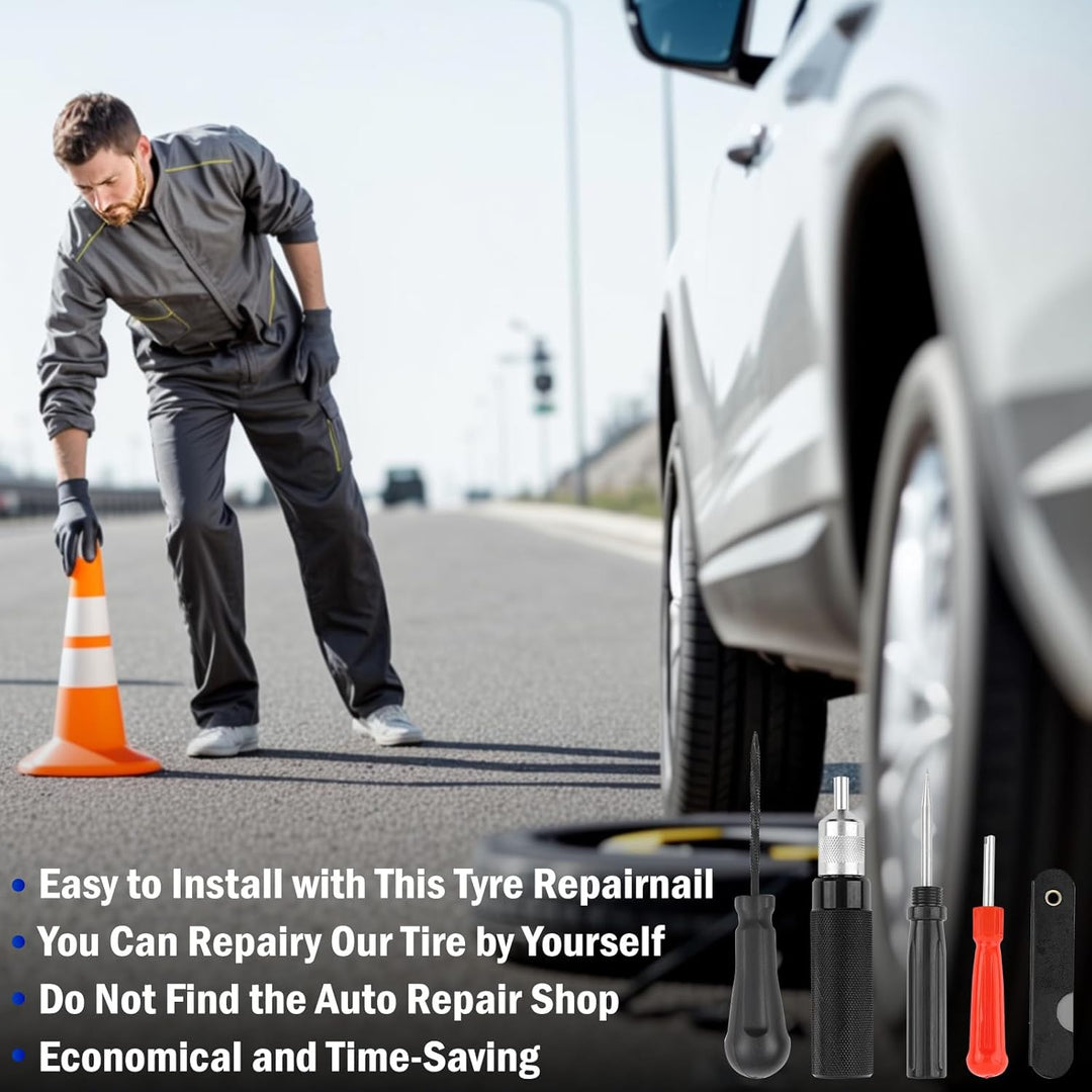 Riloer 7 Teile/satz Auto Motorrad Reifen Reparatursatz Tubeless Reifenpannen Reparatursatz für Motor