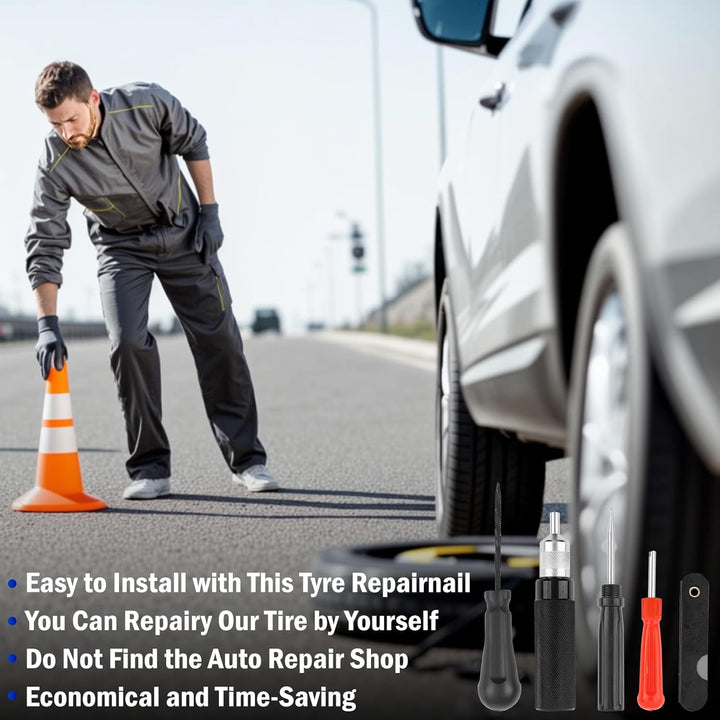 Riloer 7 Teile/satz Auto Motorrad Reifen Reparatursatz Tubeless Reifenpannen Reparatursatz für Motor