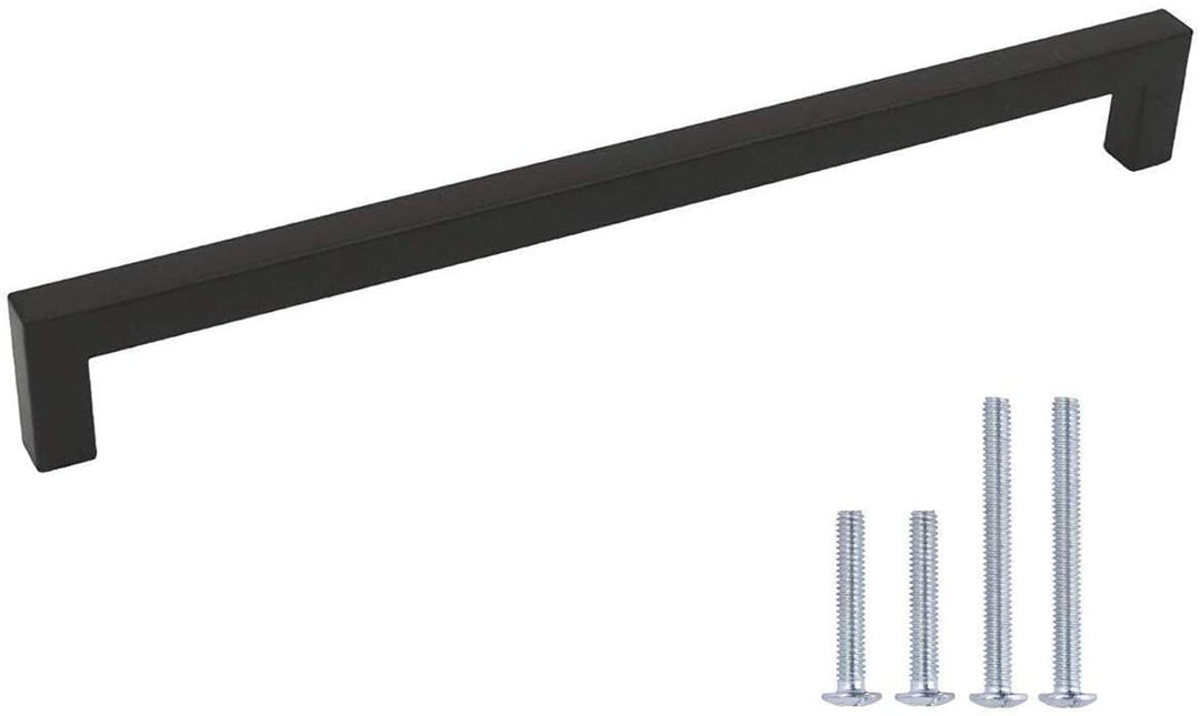 LONTAN 10 Stück Küchengriffe Schwarz 320mm lochabstand Schrankgriffe Schwarz Griffe für Küchenschrän