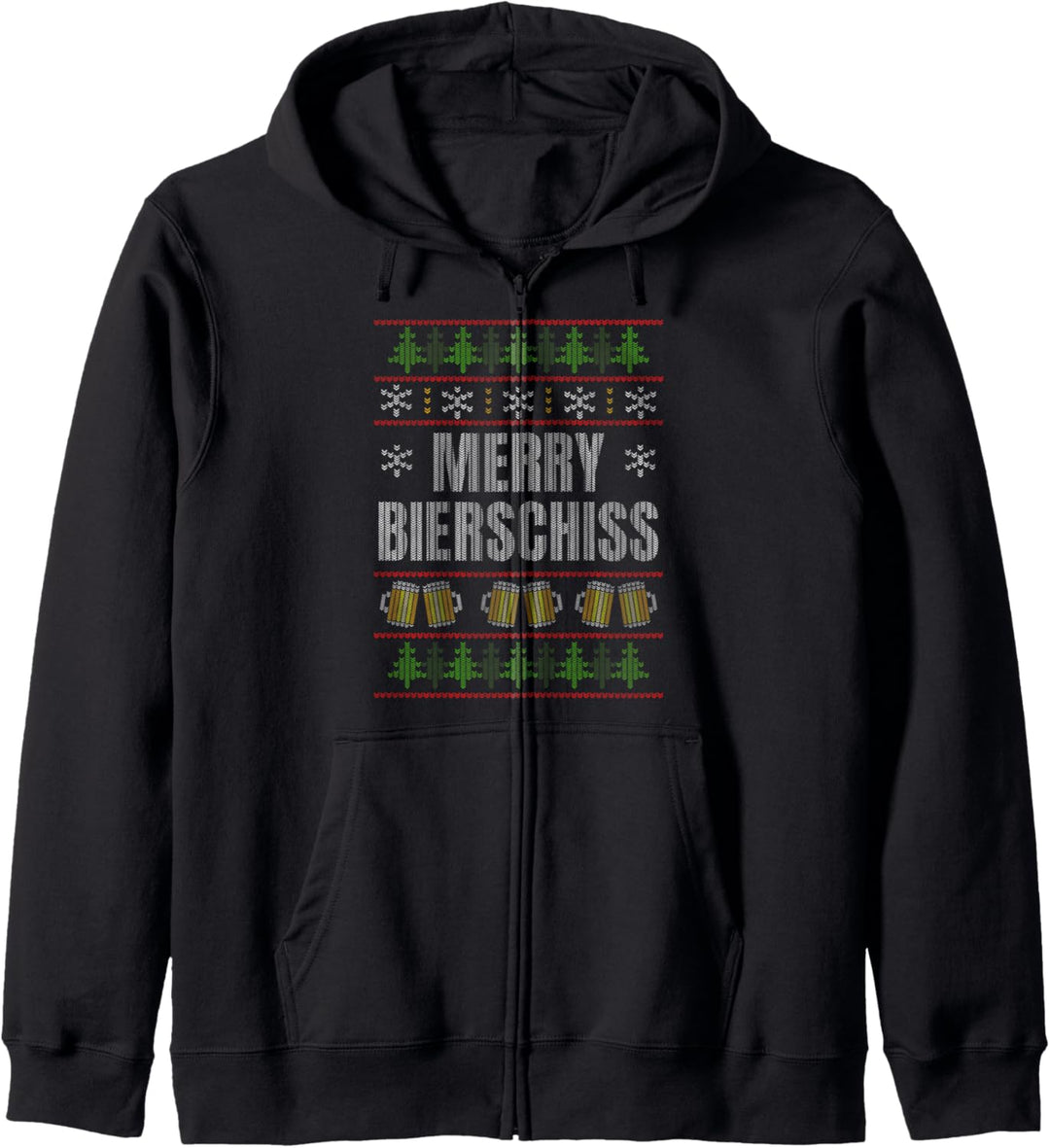 Bierschiss Weihnachten Saufen Party Fun Ugly Christmas Kapuzenjacke
