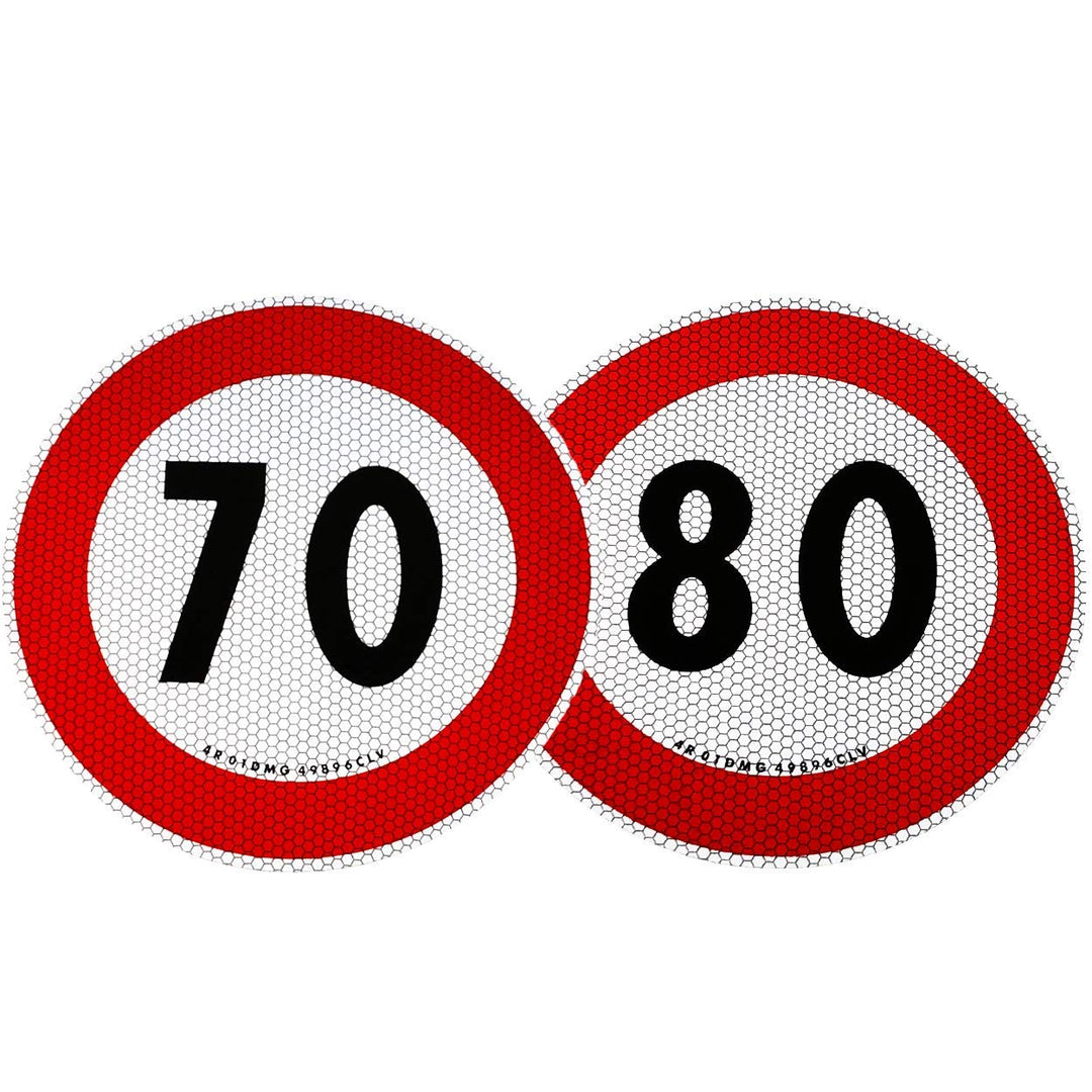 4R Quattroerre.it 1545/40 Selbstklebende Geschwindigkeitsbegrenzung 70 und 80 km/h, EU genehmigt