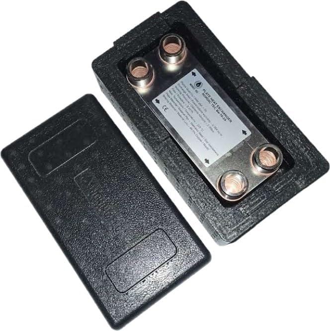 Edelstahl Plattenwärmetauscher Nordic Tec Ba-16-24 mit Isolierung Wärmetauscher Plattenwärmeübertrag