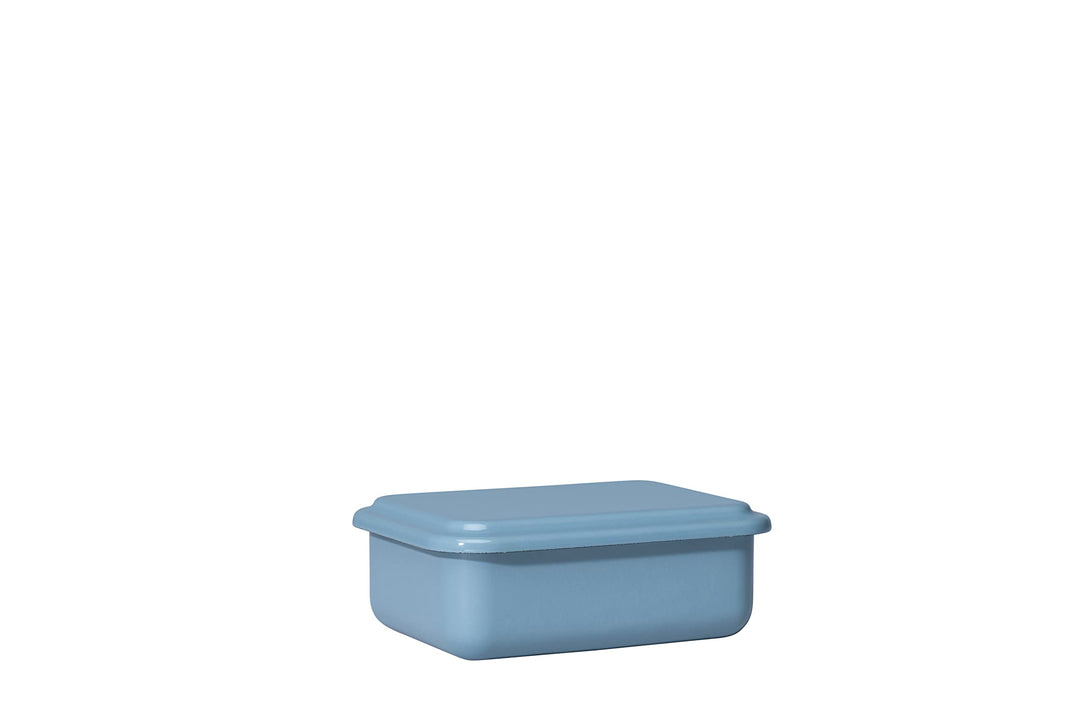Riess, 0411-125, Vorratsbehälter m.D. 15x11x5cm, Emaille, Design SERVE + STORE, HEIDELBEERBLAU, Gewi