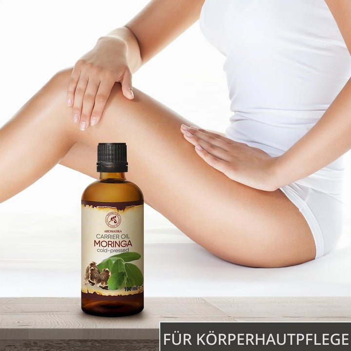 Moringa Öl 100 ml - Moringa Oleifera - Moringa Samen Öl - Kaltgepresst - Trägeröl - Pflegeöl - Morin