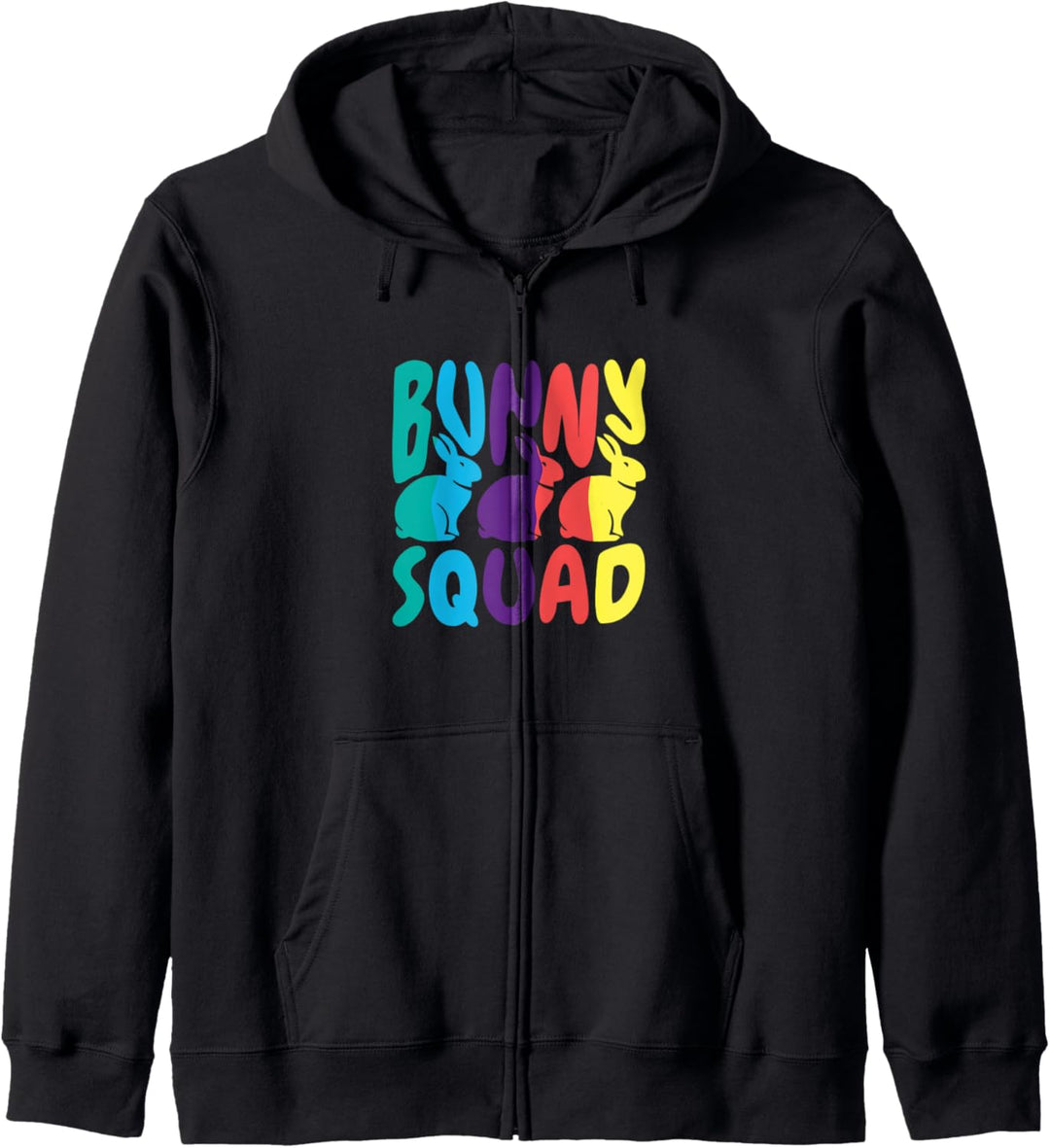 Bunny Squad Niedliches Nagetier Kaninchen Haustier Kapuzenjacke